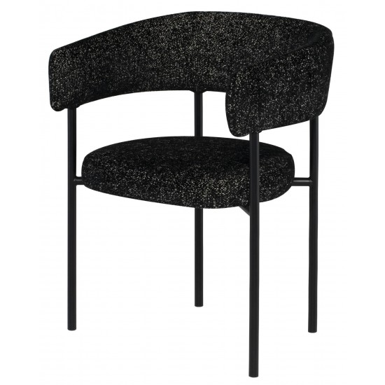 Cassia Salt & Pepper Fabric Dining Chair