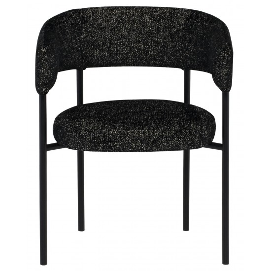 Cassia Salt & Pepper Fabric Dining Chair