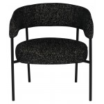 Cassia Salt & Pepper Fabric Occasional Chair