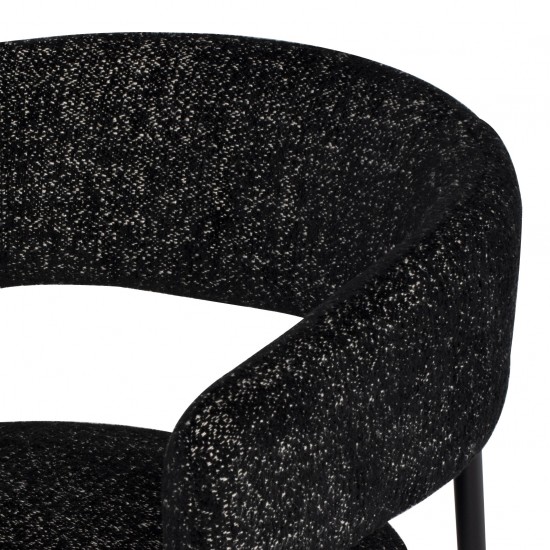 Cassia Salt & Pepper Fabric Occasional Chair