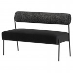 Marni Salt & Pepper Fabric Occasional Bench