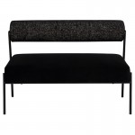 Marni Salt & Pepper Fabric Occasional Bench