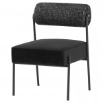 Marni Salt & Pepper Fabric Dining Chair