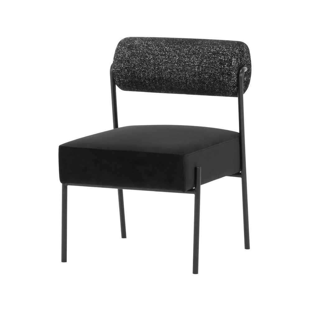 Marni Salt & Pepper Fabric Dining Chair