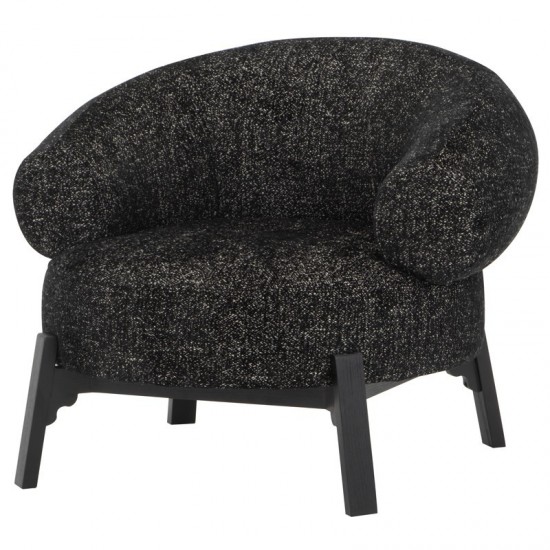 Romola Salt & Pepper Fabric Occasional Chair