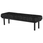 Arlo Salt & Pepper Fabric Occasional Bench