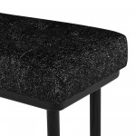 Arlo Salt & Pepper Fabric Occasional Bench