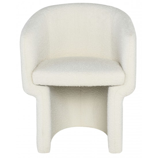 Clementine Buttermilk Boucle Fabric Dining Chair