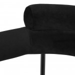 Portia Black Fabric Dining Chair