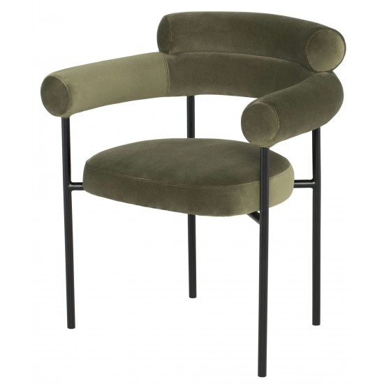 Portia Safari Fabric Dining Chair