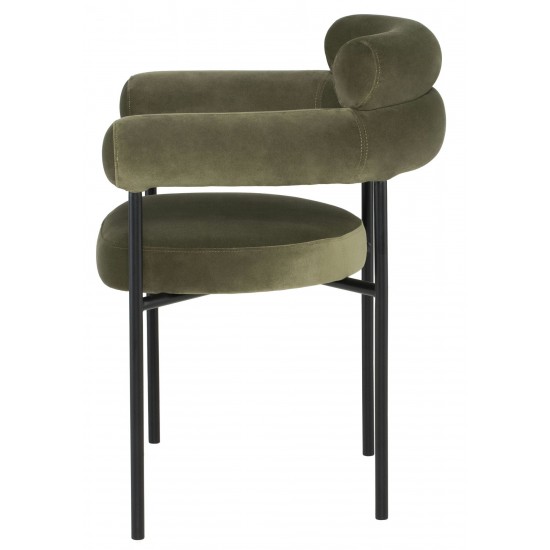 Portia Safari Fabric Dining Chair