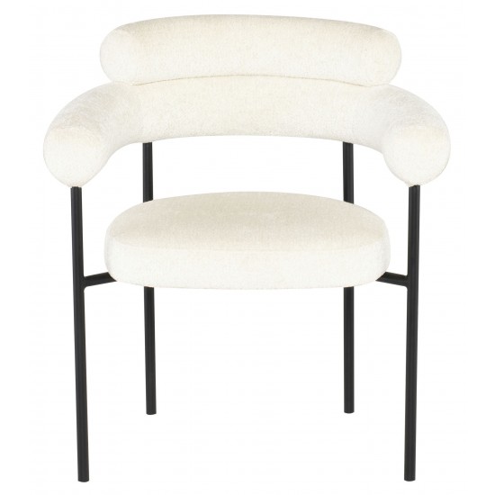 Portia Coconut Fabric Dining Chair