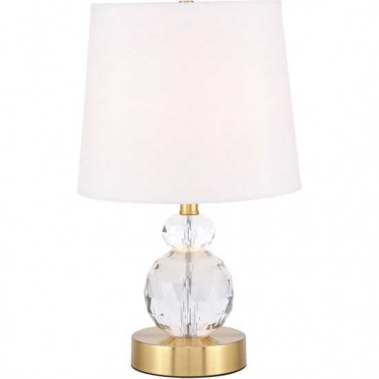 Elegant Decor Maribelle 1 Light Brass Table Lamp