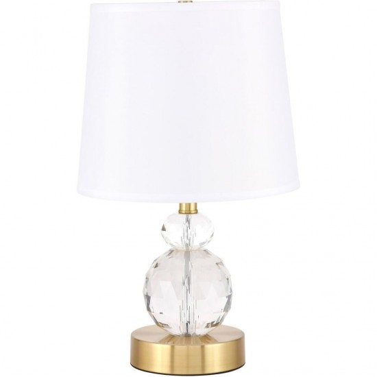 Elegant Decor Maribelle 1 Light Brass Table Lamp