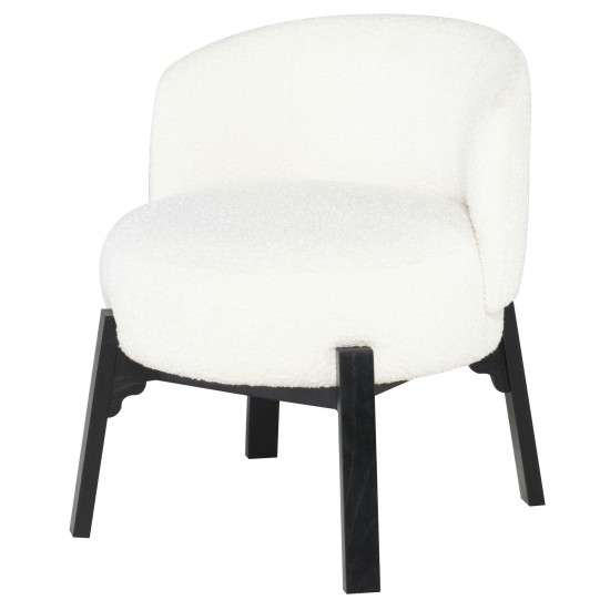 Adelaide Buttermilk Boucle Fabric Dining Chair