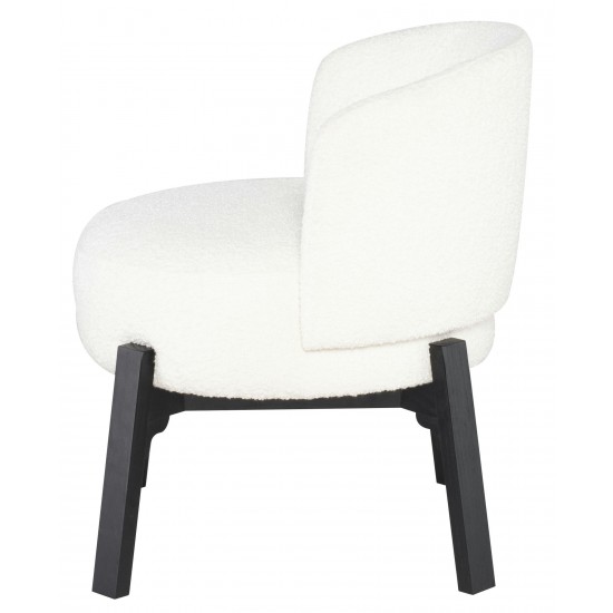 Adelaide Buttermilk Boucle Fabric Dining Chair