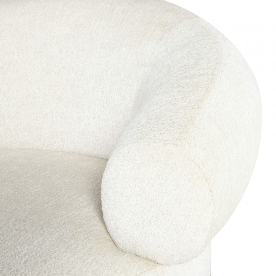 Romola Coconut Fabric Occasional Chair