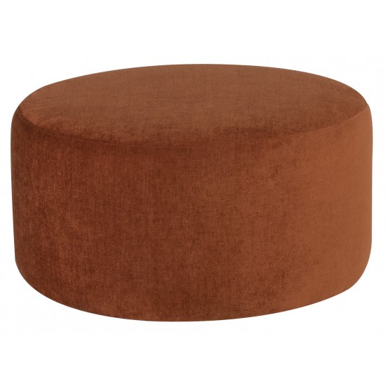 Robbie Terracotta Fabric Sofa Ottoman