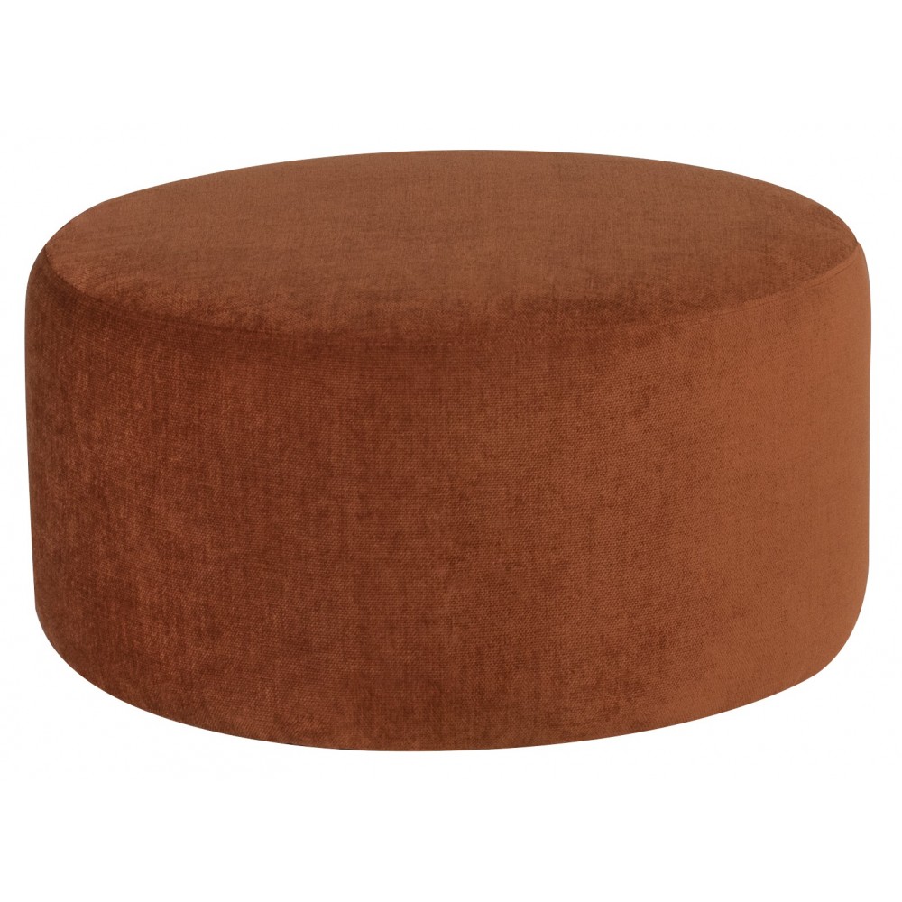 Robbie Terracotta Fabric Sofa Ottoman