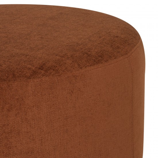 Robbie Terracotta Fabric Sofa Ottoman