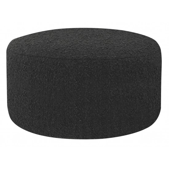 Robbie Licorice Boucle Fabric Sofa Ottoman