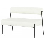 Marni Oyster Fabric Occasional Bench, HGSN203