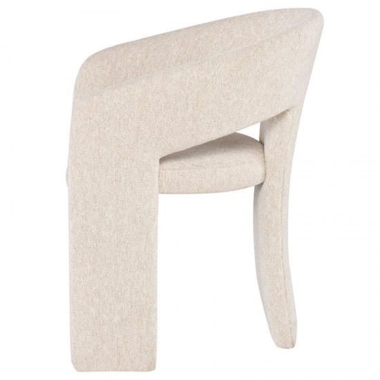 Anise Shell Fabric Dining Chair