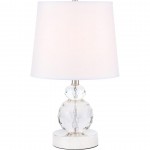 Elegant Decor Maribelle 1 Light Polished Nickel Table Lamp