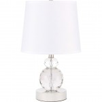 Elegant Decor Maribelle 1 Light Polished Nickel Table Lamp