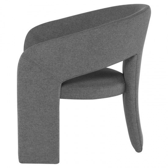 Anise Shale Grey Fabric Occasional Chair