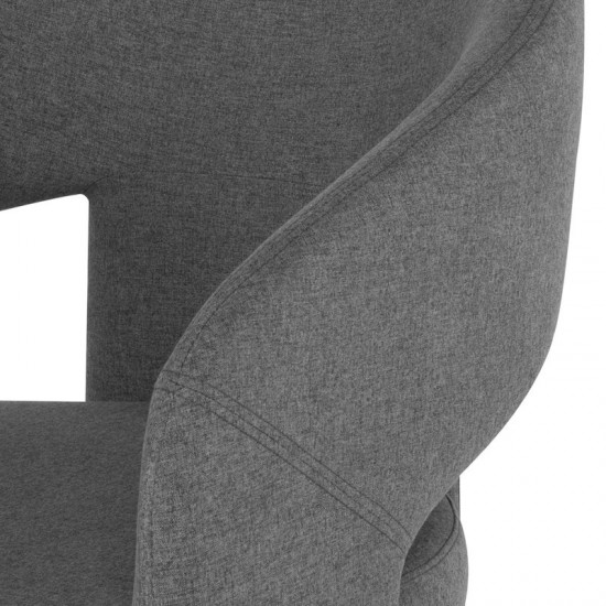 Anise Shale Grey Fabric Occasional Chair