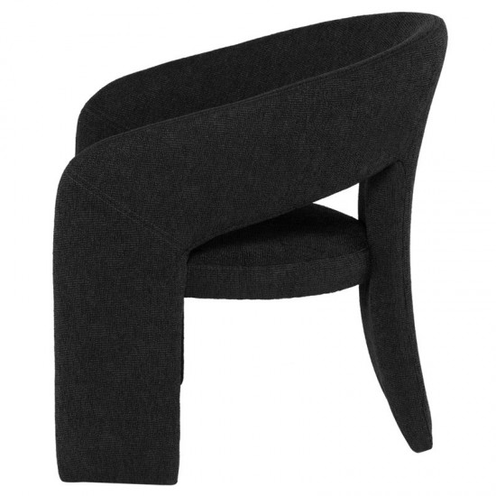 Anise Activated Charcoal Fabric Occasional Chair