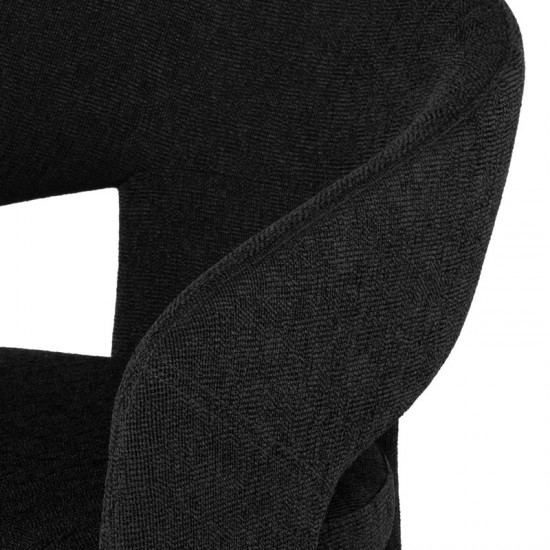 Anise Activated Charcoal Fabric Occasional Chair
