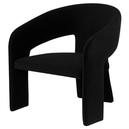 Anise Black Fabric Occasional Chair