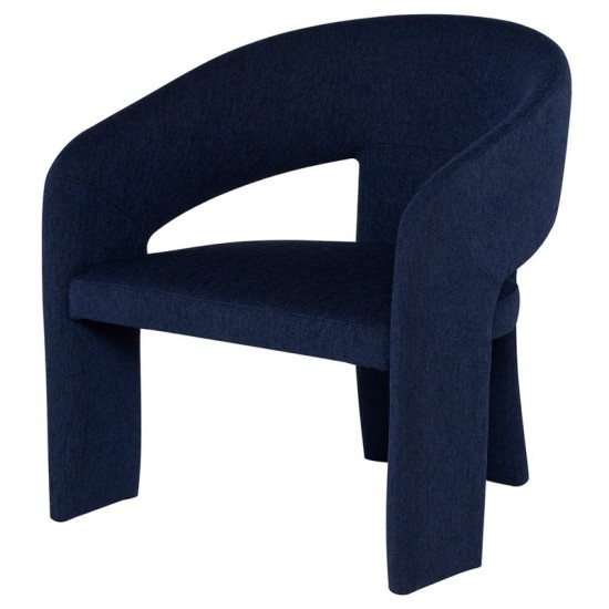 Anise True Blue Fabric Occasional Chair