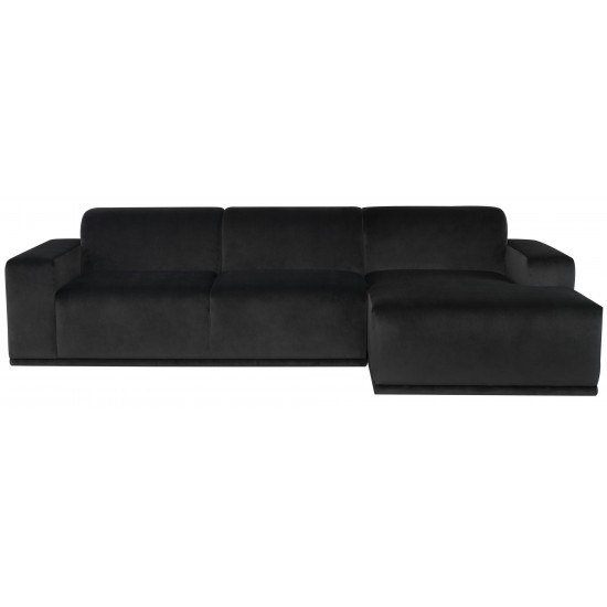 Leo Shadow Grey Fabric Sectional Sofa, HGSN296