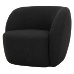 Selma Licorice Boucle Fabric Occasional Chair