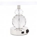 Elegant Decor Maribelle 1 Light Polished Nickel Table Lamp