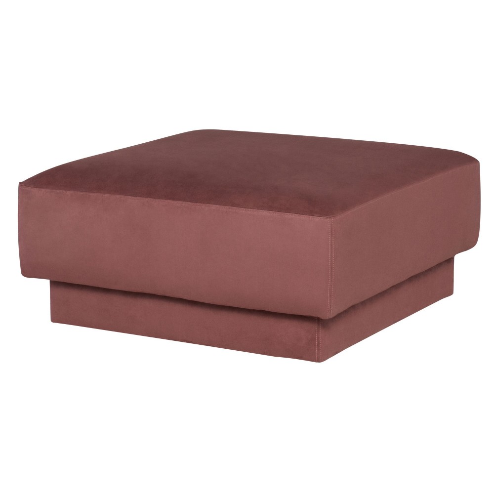 Seraphina Chianti Microsuede Fabric Modular Sofa Ottoman