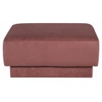 Seraphina Chianti Microsuede Fabric Modular Sofa Ottoman