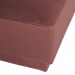 Seraphina Chianti Microsuede Fabric Modular Sofa Ottoman