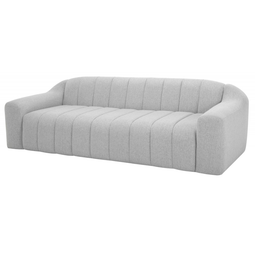 Coraline Linen Fabric Triple Seat Sofa