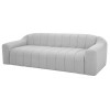 Coraline Linen Fabric Triple Seat Sofa