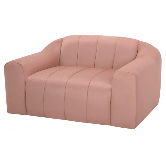 Coraline Petal Microsuede Fabric Single Seat Sofa