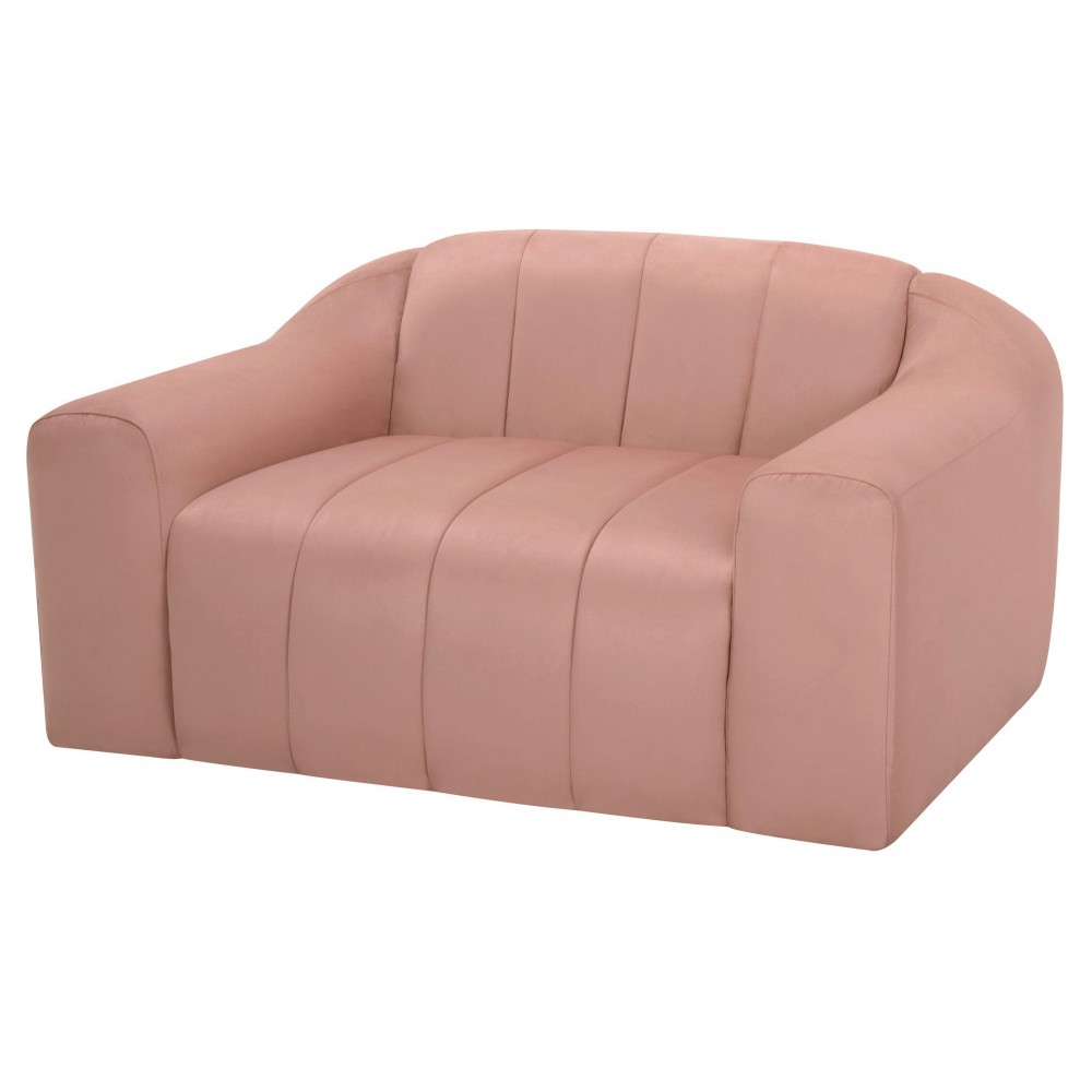 Coraline Petal Microsuede Fabric Single Seat Sofa