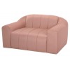 Coraline Petal Microsuede Fabric Single Seat Sofa