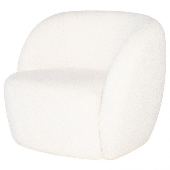 Selma Coconut Fabric Occasional Chair