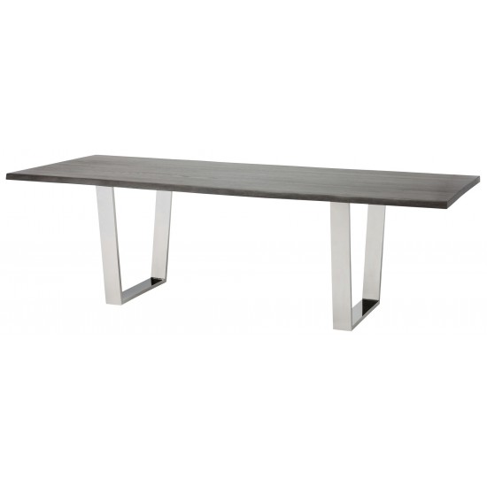 Versailles Oxidized Grey Wood Dining Table, HGSR246