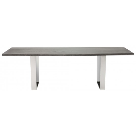 Versailles Oxidized Grey Wood Dining Table, HGSR246