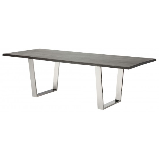 Versailles Oxidized Grey Wood Dining Table, HGSR246